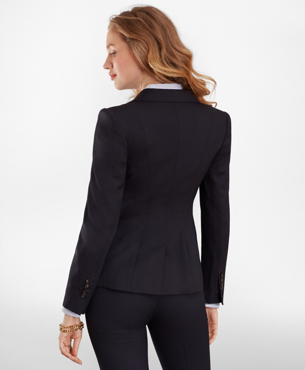 Brooks Brothers Women Wool Two-Button Jacket