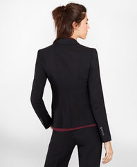 Brooks Brothers Women Checked BrooksCool® Merino Wool Jacket