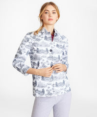 Brooks Brothers Women Toile Canvas Jacket