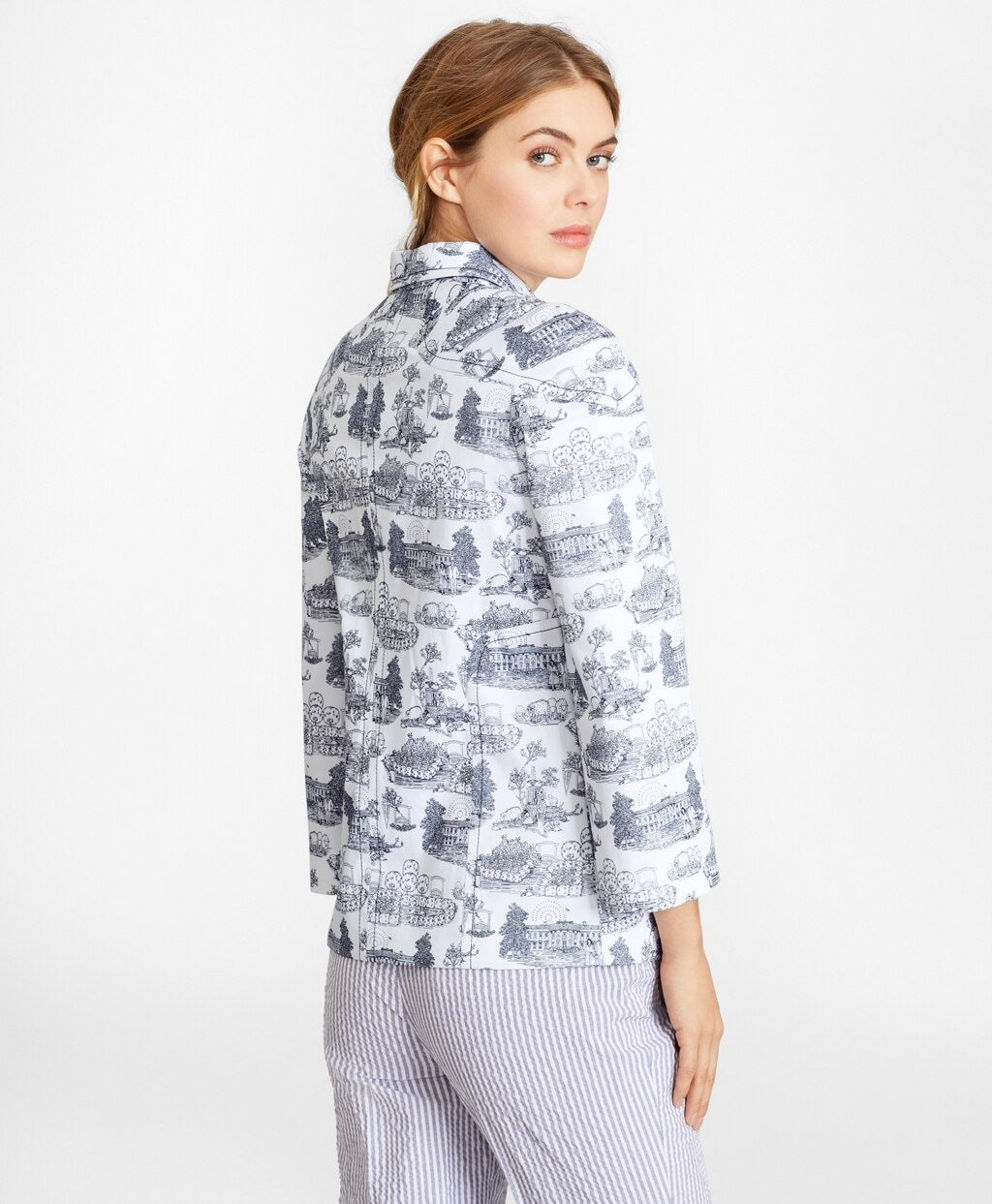 Brooks Brothers Women Toile Canvas Jacket
