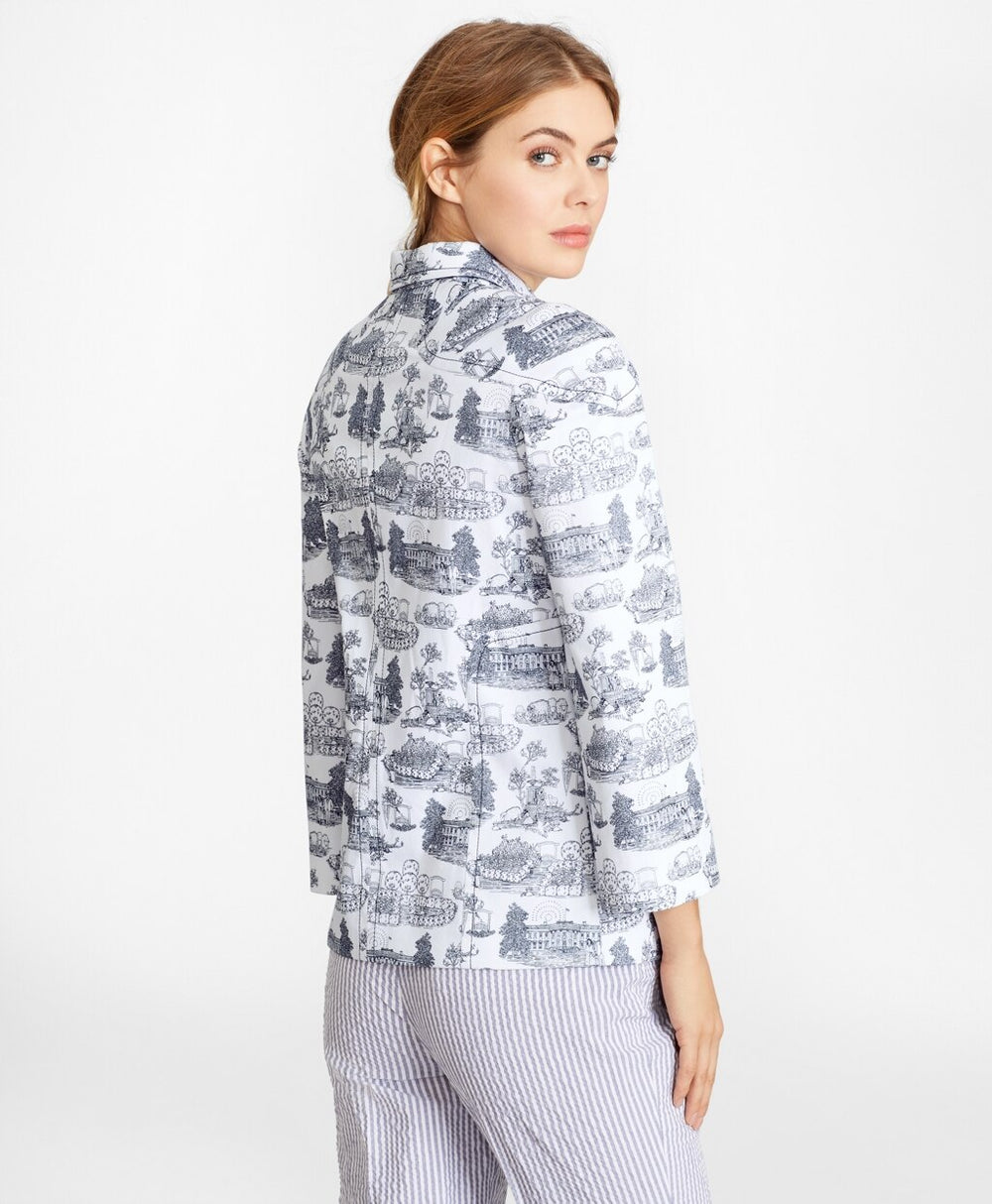 Brooks Brothers Women Toile Canvas Jacket
