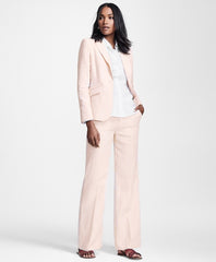 Brooks Brothers Women Pinstriped Linen Jacket