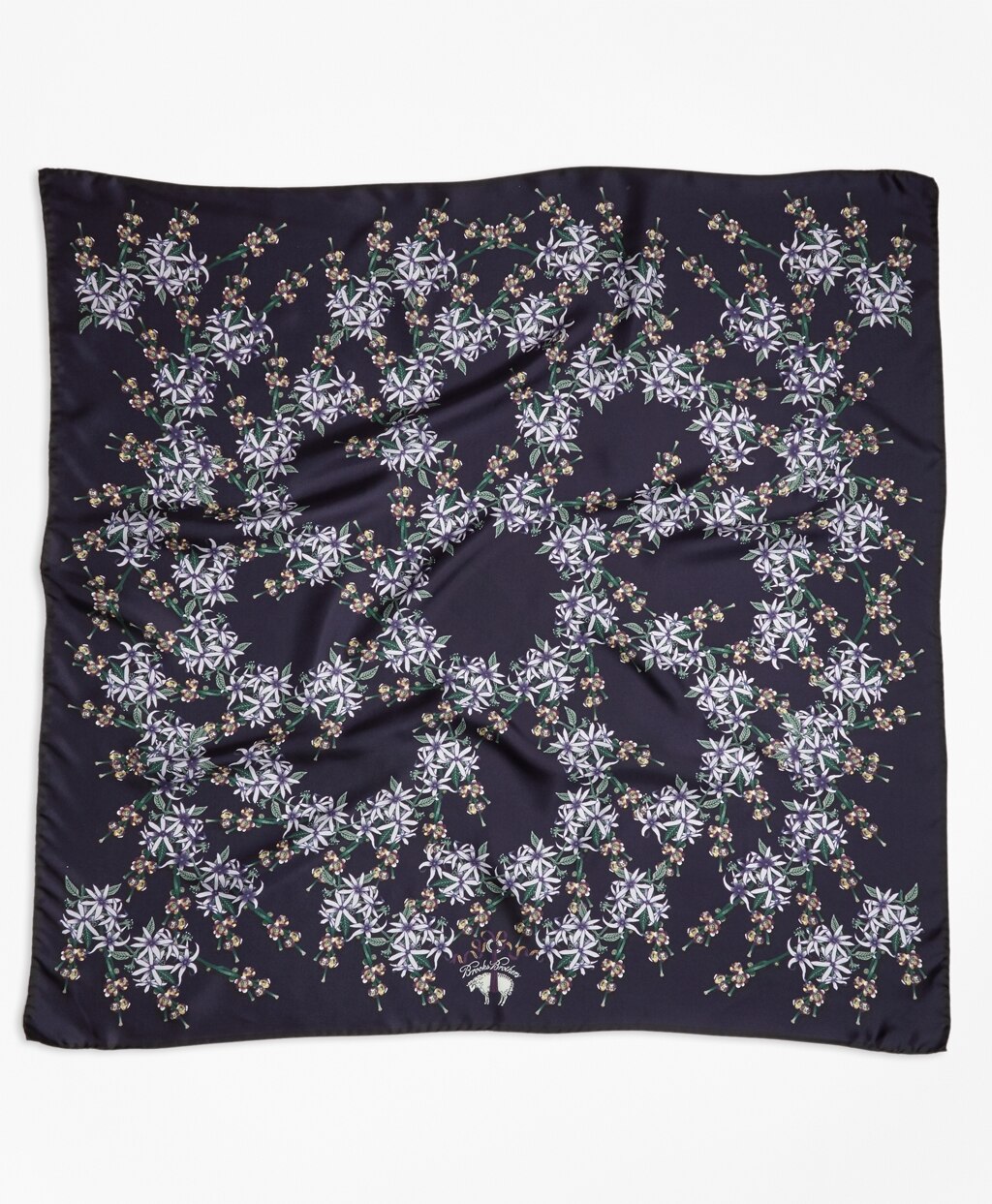 Brooks Brothers Women Wildflower-Print Silk Square Scarf