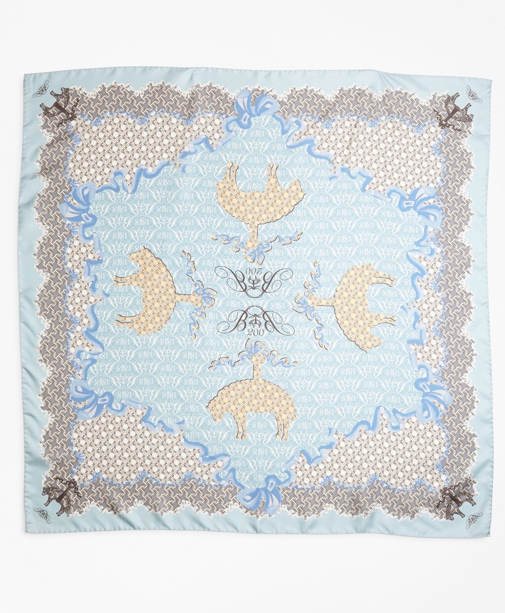 Brooks Brothers Women Limited Edition 200th Anniversary Silk Square Scarf