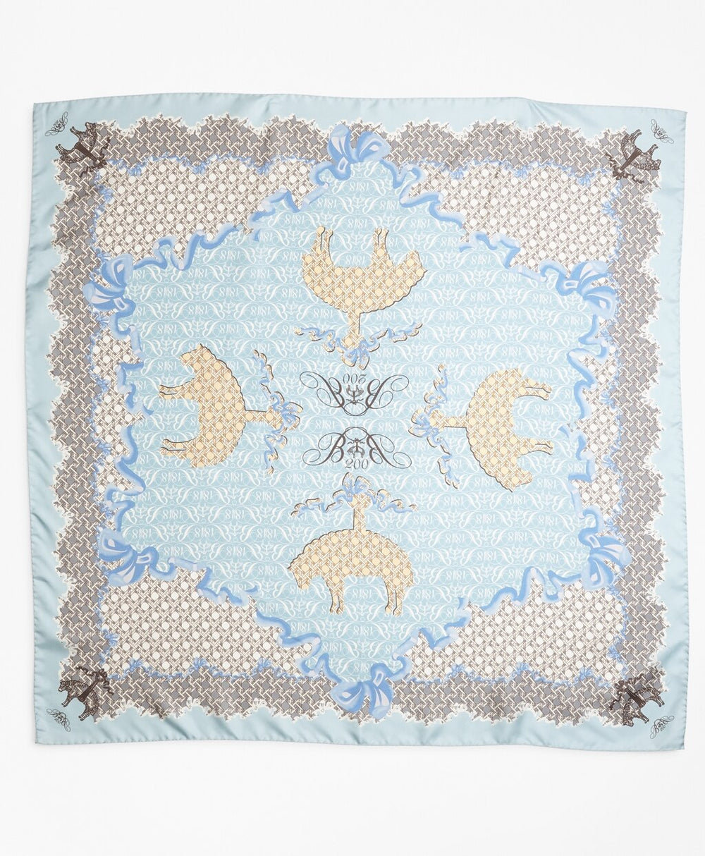 Brooks Brothers Women Limited Edition 200th Anniversary Silk Square Scarf