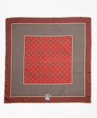 Brooks Brothers Women Foulard Silk Square Scarf
