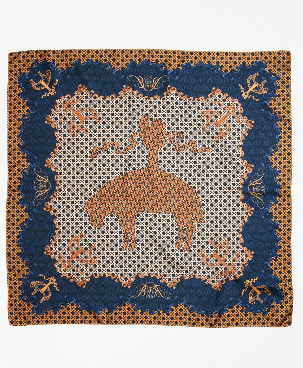Brooks Brothers Women Limited Edition 200th Anniversary Silk Square Scarf