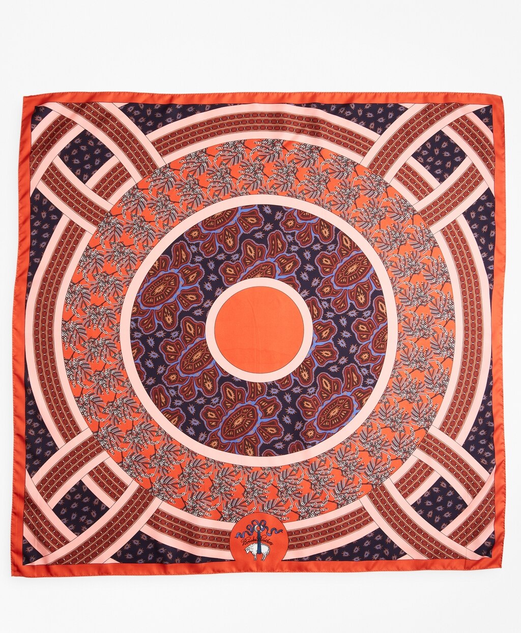 Brooks Brothers Women Mixed-Print Silk Square Scarf