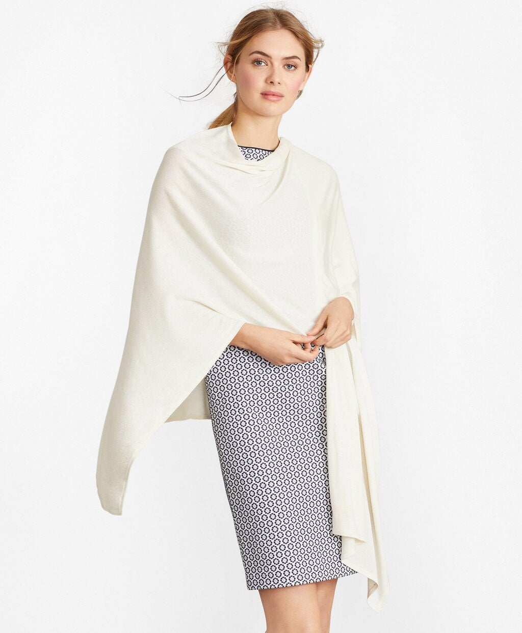 Brooks Brothers Women Lightweight Silk-Blend Ruana