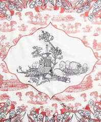 Brooks Brothers Women Toile Silk Square Scarf