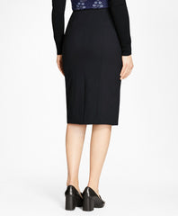 Brooks Brothers Women Wool Pencil Skirt