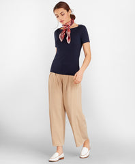 Brooks Brothers Women Bateau-Neck Jersey Top