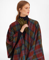 Brooks Brothers Women Tartan Wool Ruana