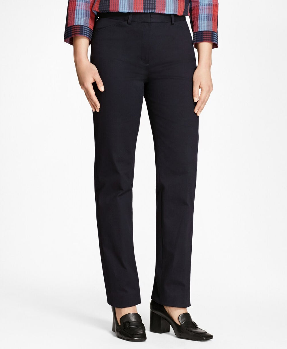 Brooks Brothers Women Stretch Cotton Twill Pants