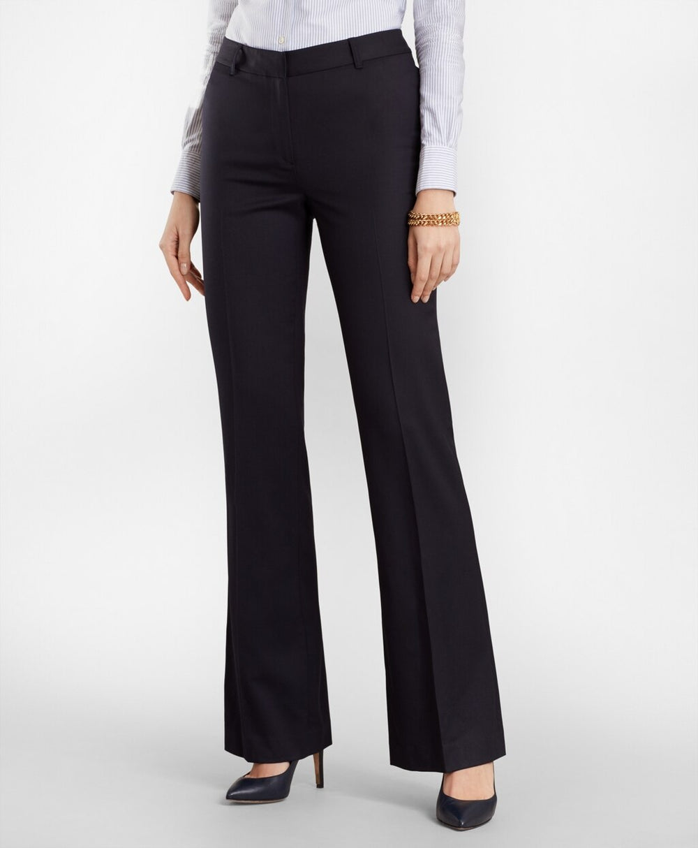 Brooks Brothers Women Wool Wide-Leg Pants