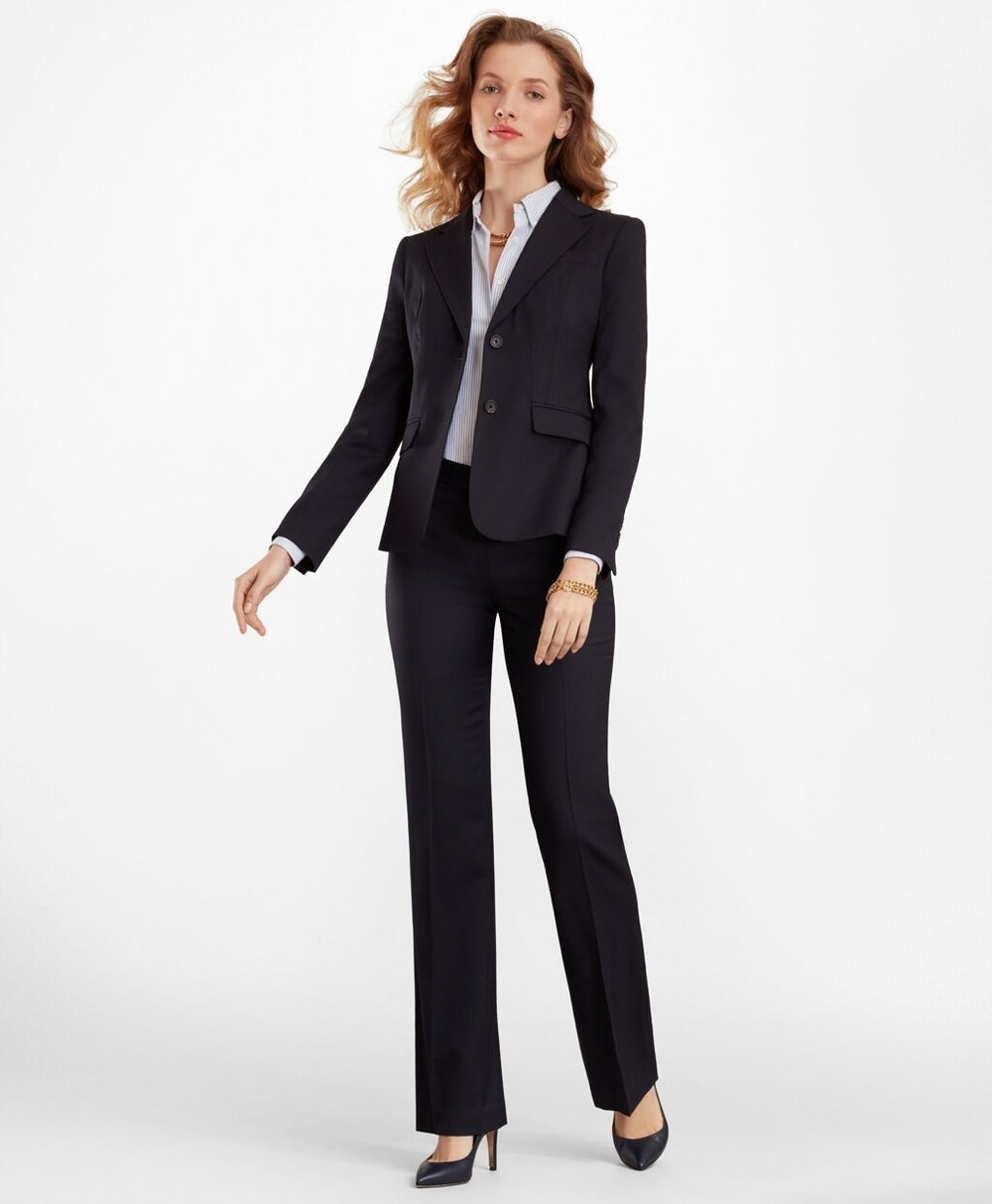 Brooks Brothers Women Wool Wide-Leg Pants