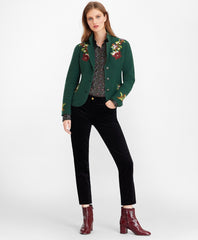 Brooks Brothers Women Stretch Cotton Corduroy Ankle Pants