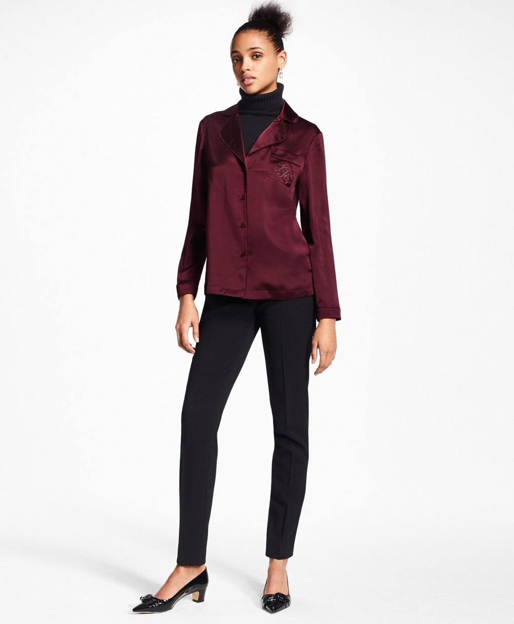 Brooks Brothers Women Stretch Wool Cavalry Twill Pants