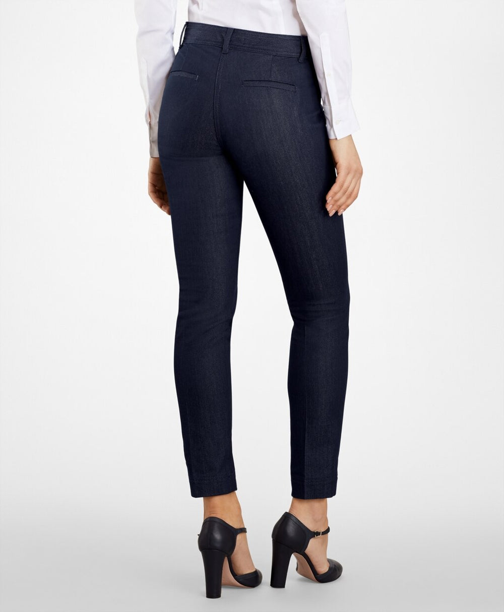 Brooks Brothers Women Slim-Fit Denim Pants