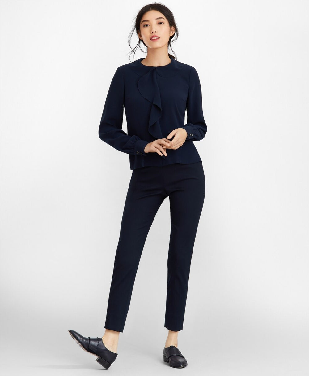 Brooks Brothers Women Stretch Cotton Ankle Pants