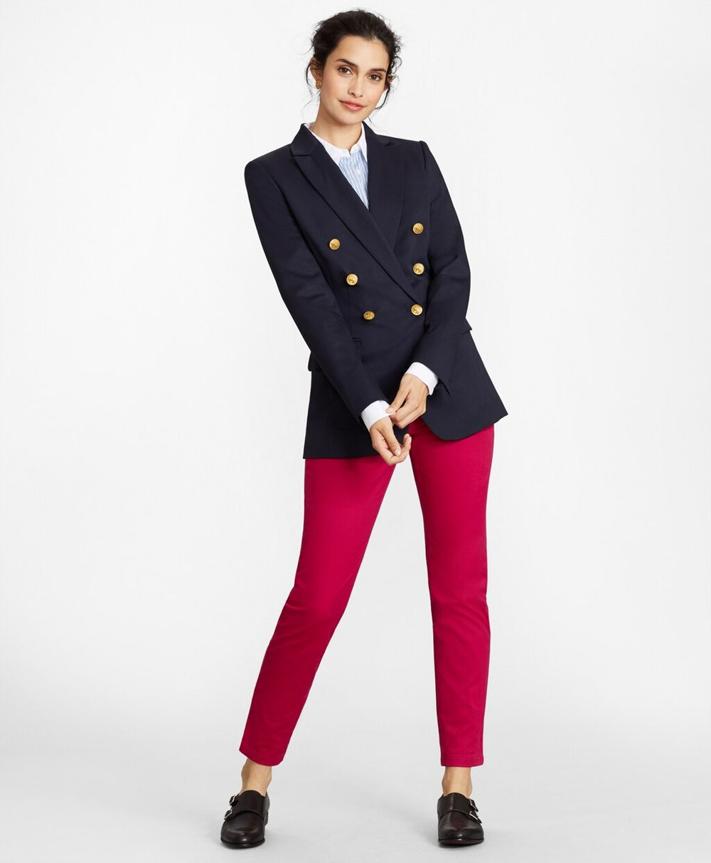 Brooks Brothers Women Stretch Supima® Cotton Five-Pocket Pants