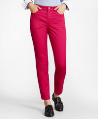 Brooks Brothers Women Stretch Supima® Cotton Five-Pocket Pants