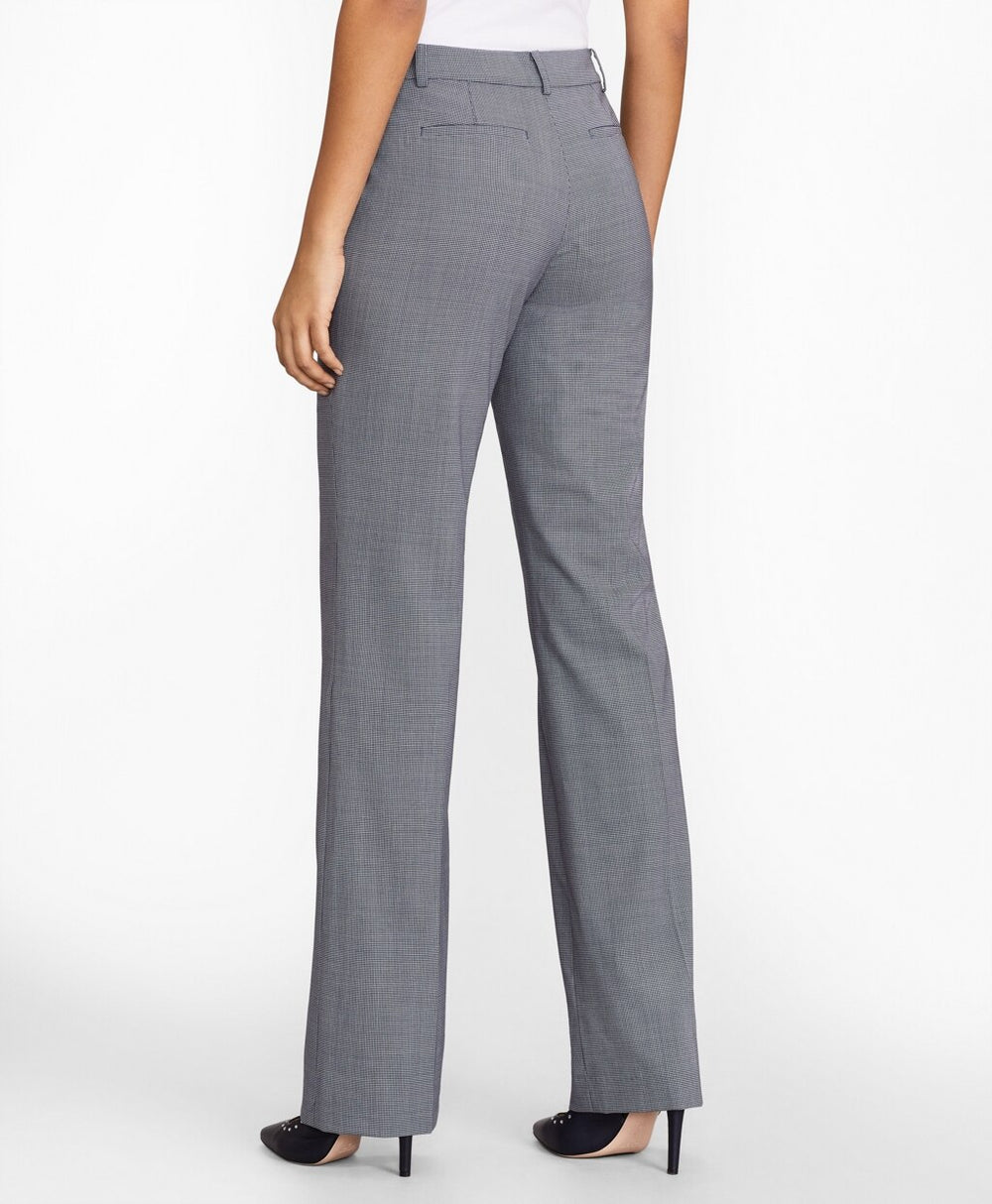 Brooks Brothers Women Houndstooth BrooksCool® Merino Wool Pants