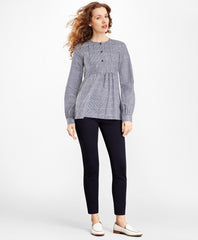 Brooks Brothers Women Checked Supima® Cotton Tunic