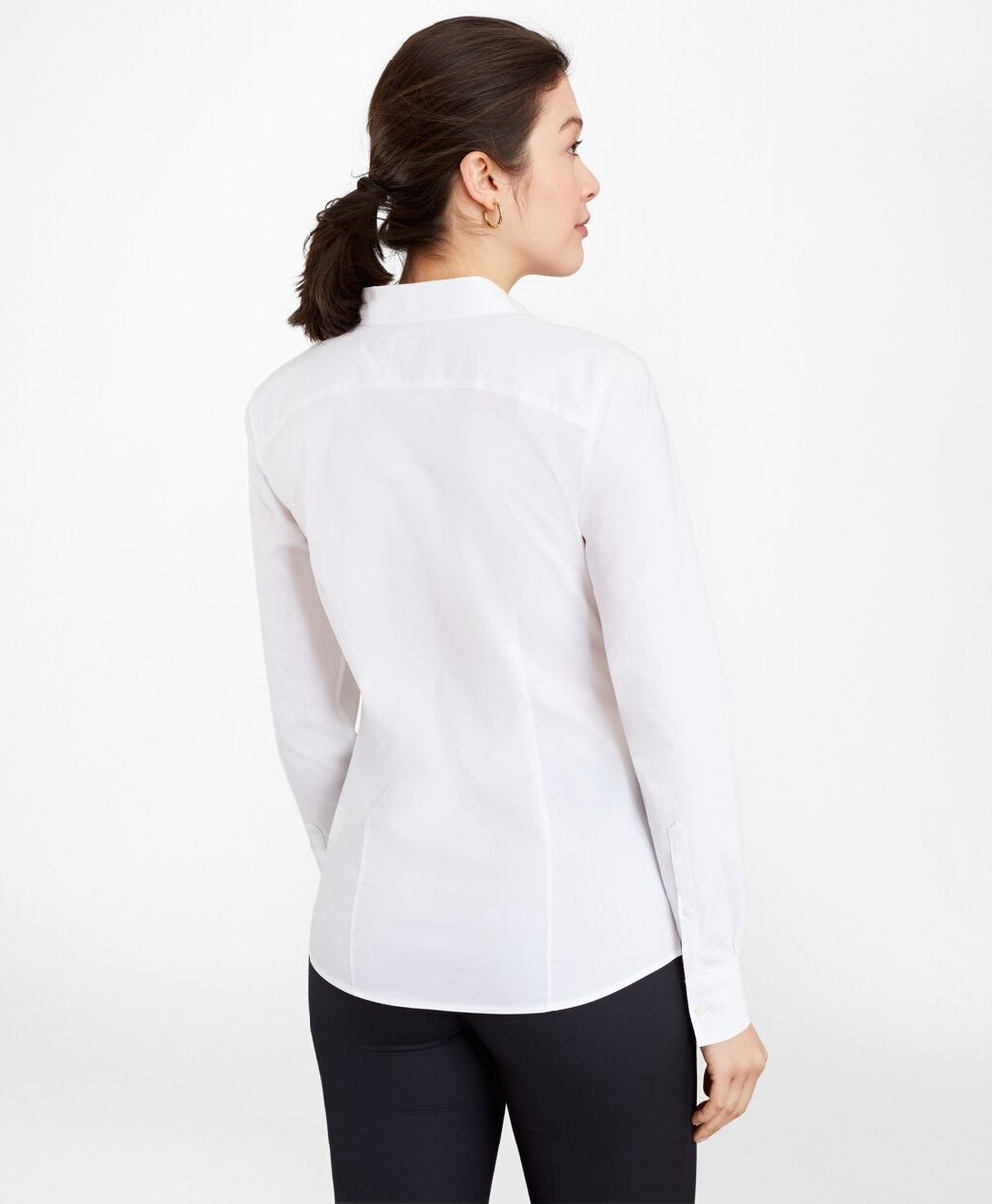 Brooks Brothers Women Tailored-Fit Performance Non-Iron COOLMAX® Poplin Shirt