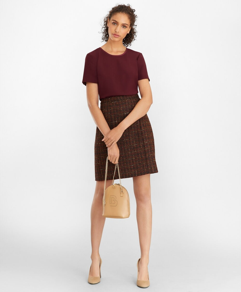 Brooks Brothers Women Satin T-Shirt