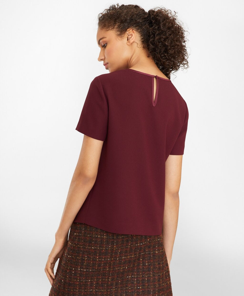 Brooks Brothers Women Satin T-Shirt