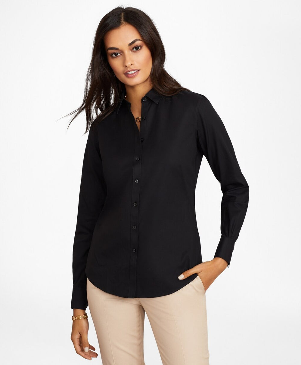 Brooks Brothers Women Non-Iron Stretch Supima® Cotton Fitted Dress Shirt