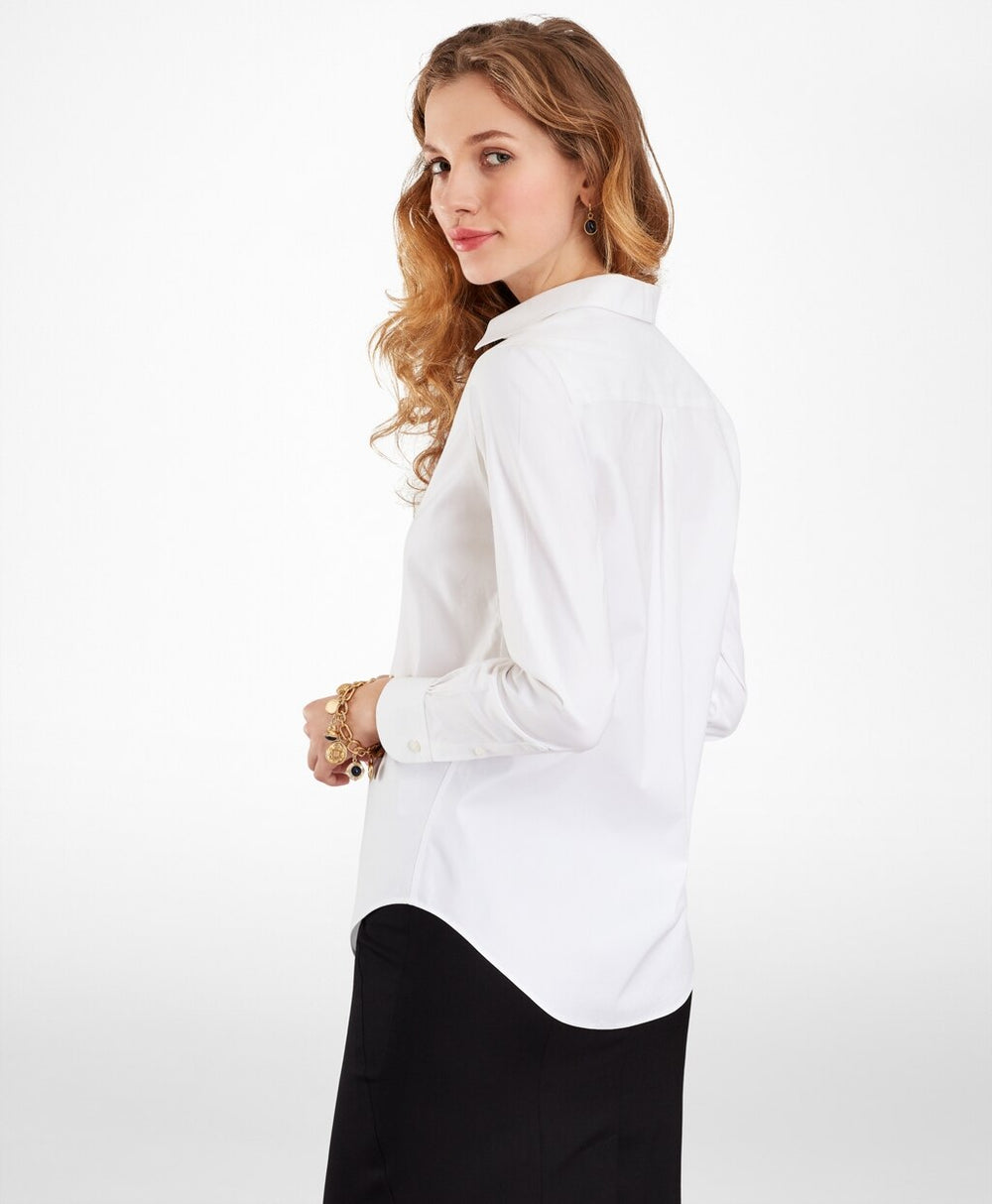Brooks Brothers Women Non-Iron Classic-Fit Stretch Supima® Cotton Dress Shirt