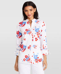Brooks Brothers Women Floral-Print Supima® Cotton Sateen Tunic
