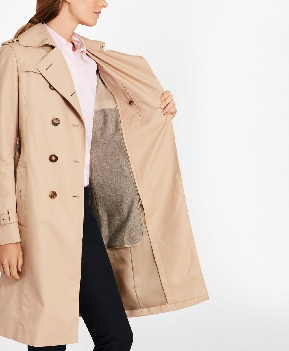Brooks Brothers Women Double-Breasted Trench Coat