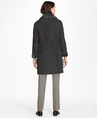 Brooks Brothers Women Shearling Cocoon Coat