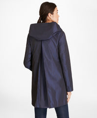 Brooks Brothers Women Water-Repellent Dobby Swing Coat
