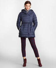 Brooks Brothers Women Water-Repellent Down-Filled Wrap Coat