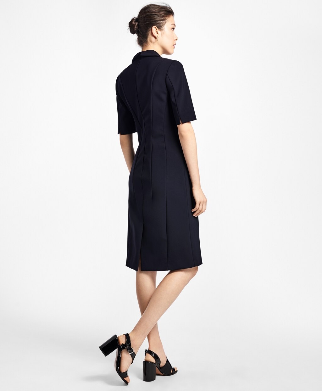 Brooks Brothers Women Double-Breasted Tuxedo Dress