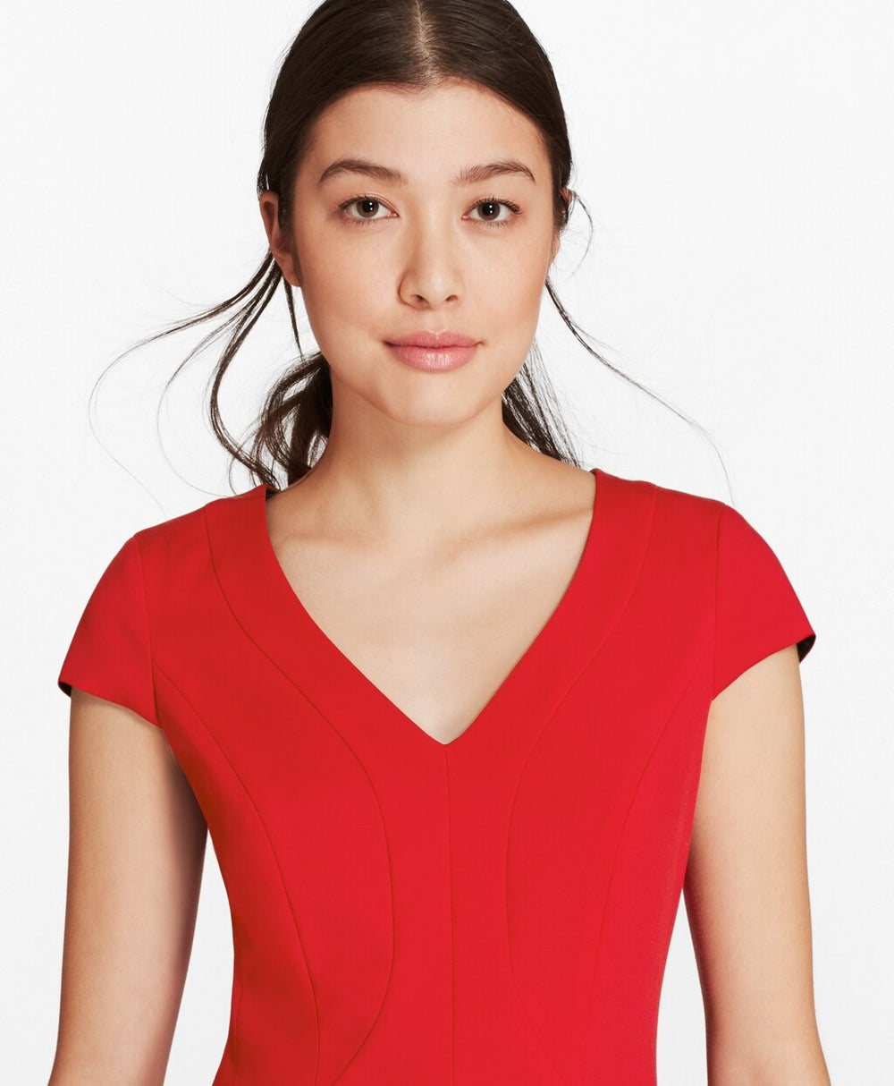 Brooks Brothers Women Stretch-Wool Twill Sheath Dress