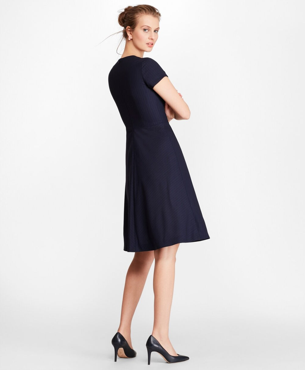 Brooks Brothers Women Pinstripe BrooksCool® Merino Dress