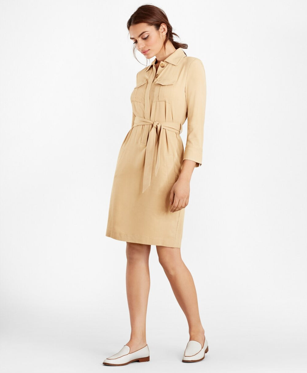 Brooks Brothers Women Twill Shirt Dress