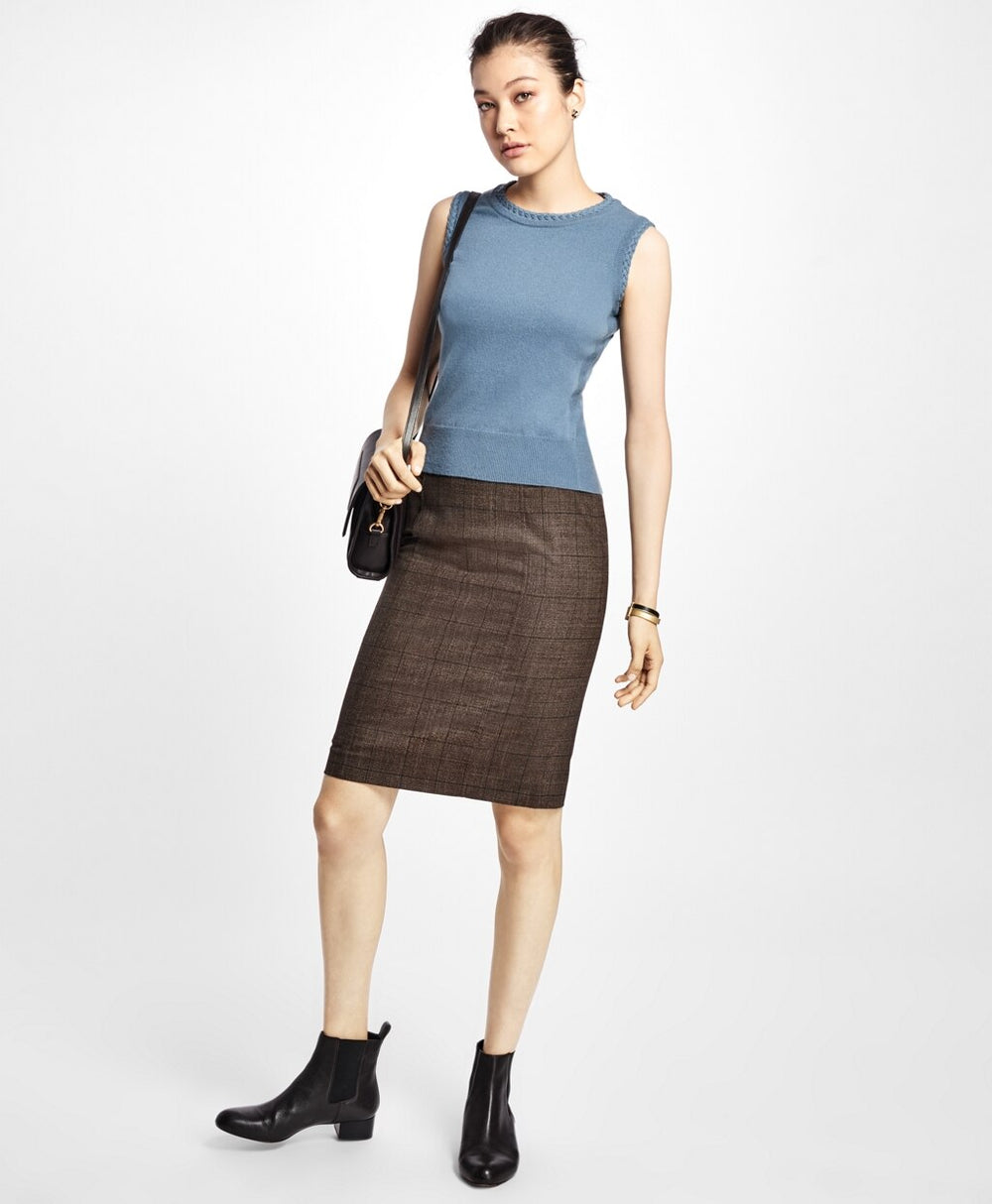 Brooks Brothers Women Sleeveless Cashmere Shell