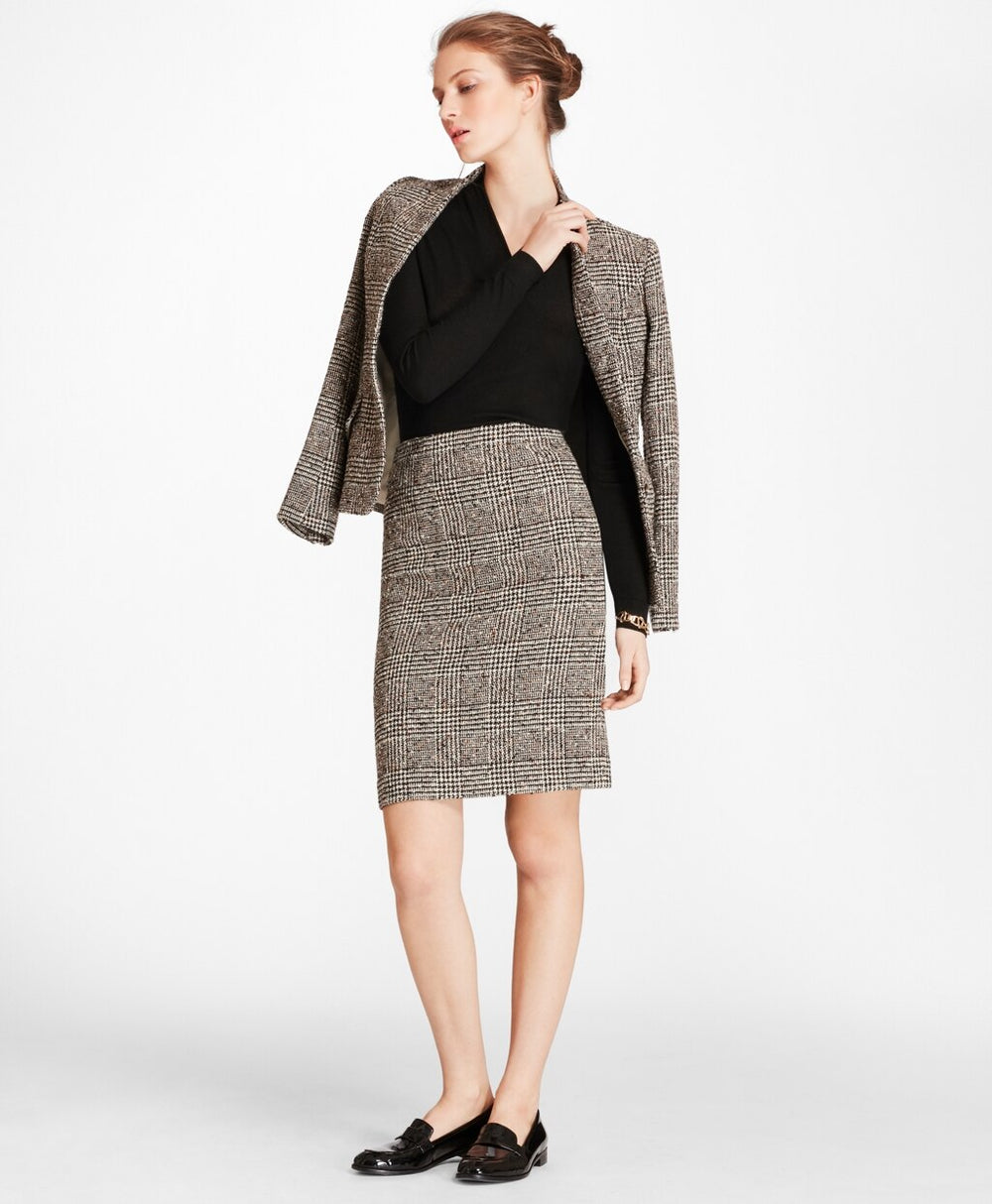 Brooks Brothers Women Silk-Cashmere Shawl-Collar Sweater