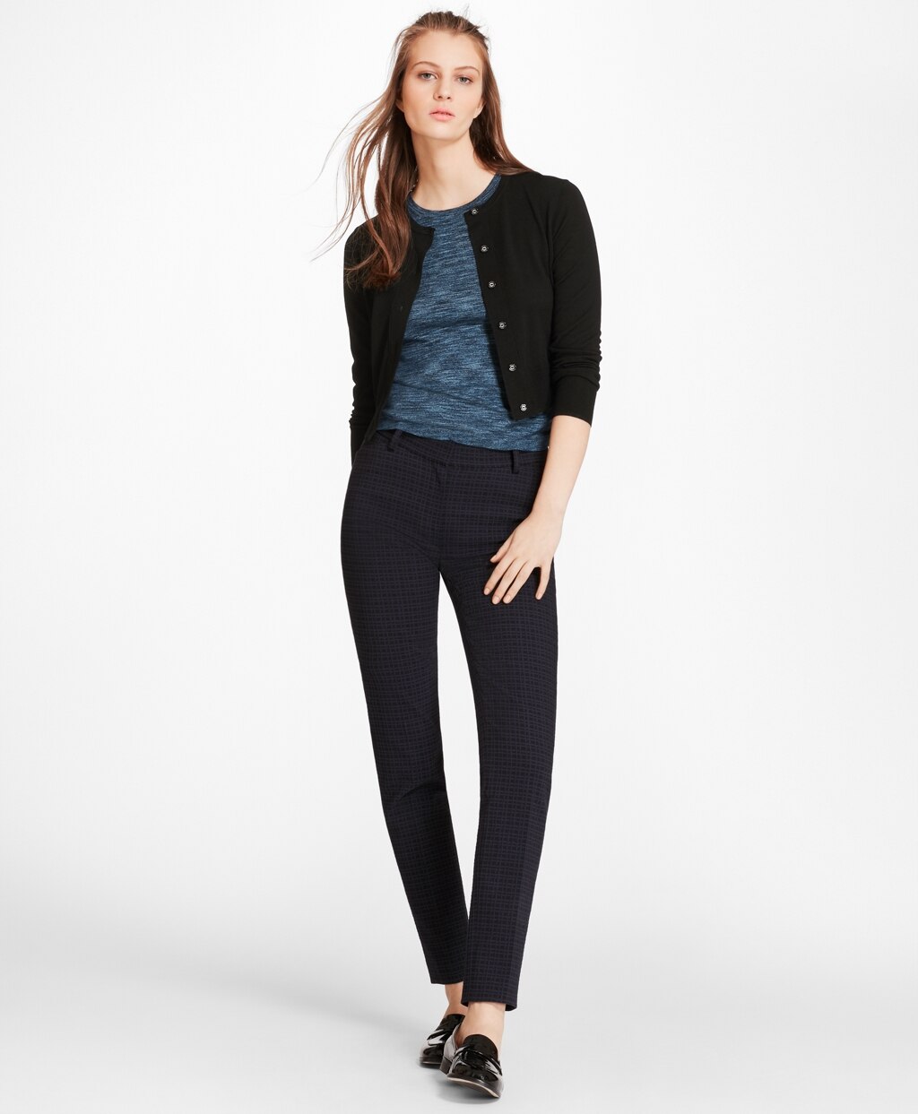 Brooks Brothers Women Merino Wool Cropped Cardigan