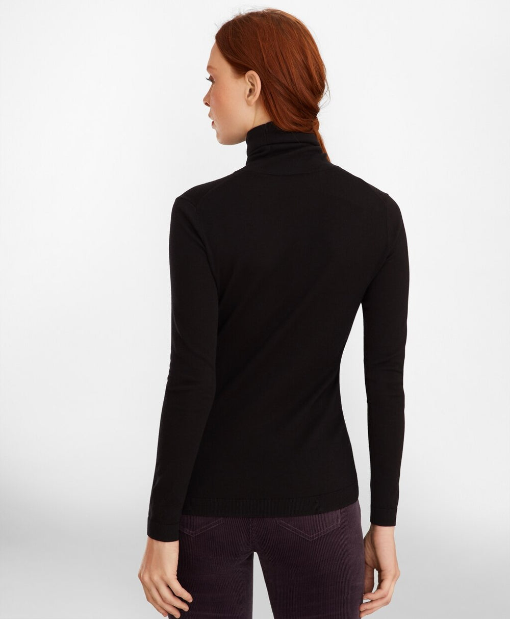 Brooks Brothers Women Merino Wool Turtleneck Sweater