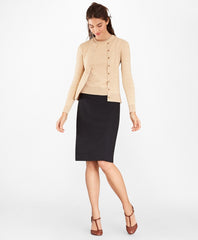 Brooks Brothers Women Chevron-Knit Cardigan