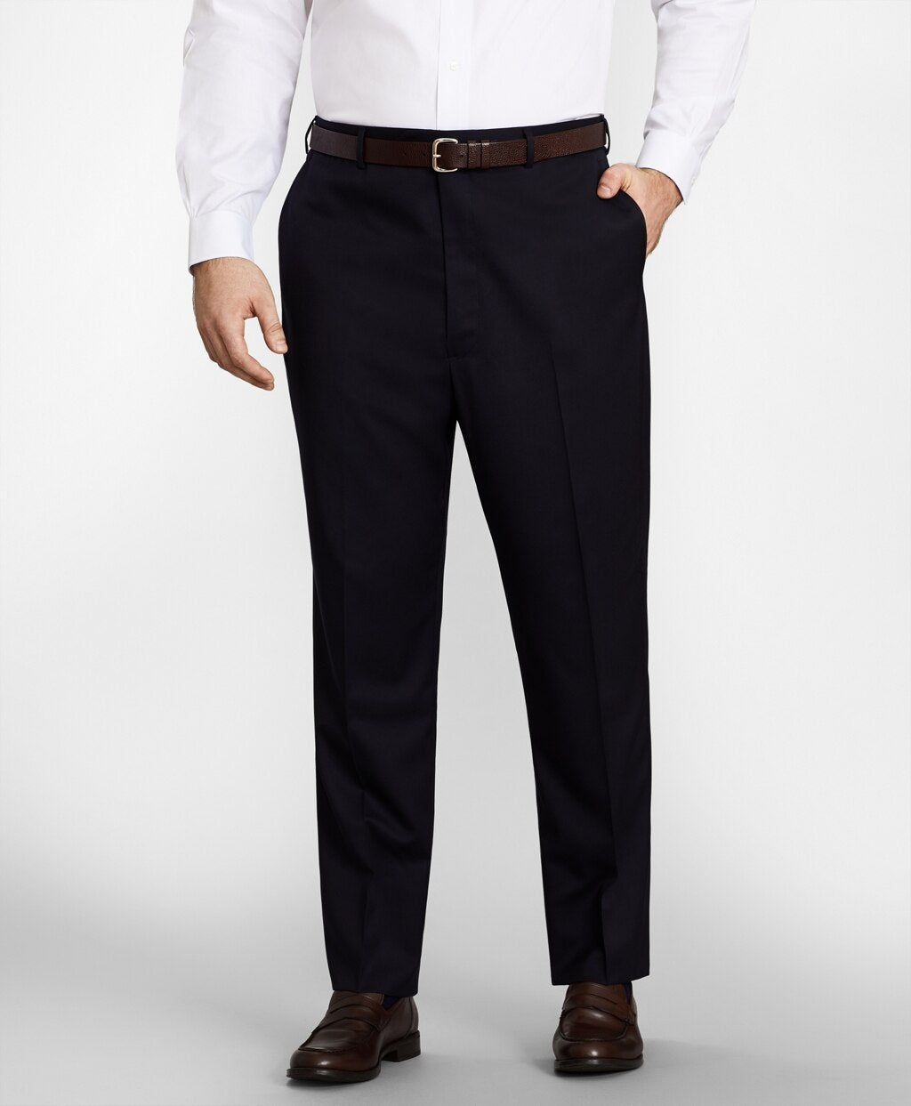 Brooks Brothers Men Big & Tall Stretch Wool Two-Button 1818 Suit