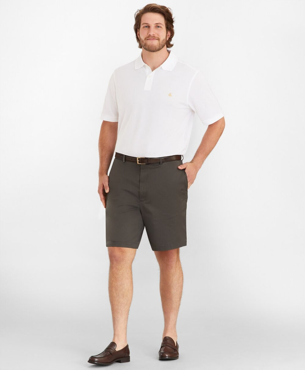 Brooks Brothers Men Big & Tall Flat Front Stretch Advantage Chino Shorts