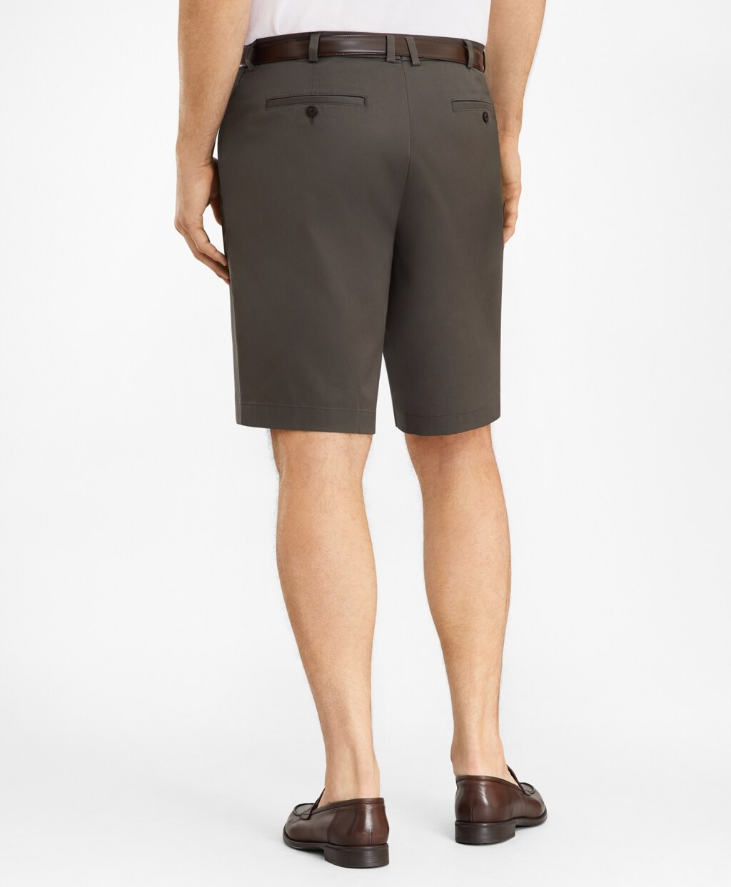 Brooks Brothers Men Big & Tall Flat Front Stretch Advantage Chino Shorts